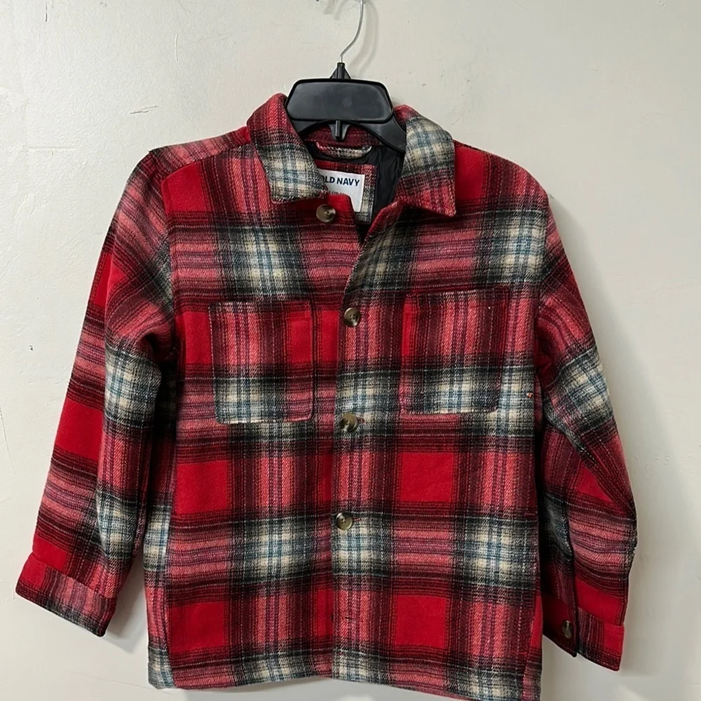 Old Navy Kids Red Plaid Shirt